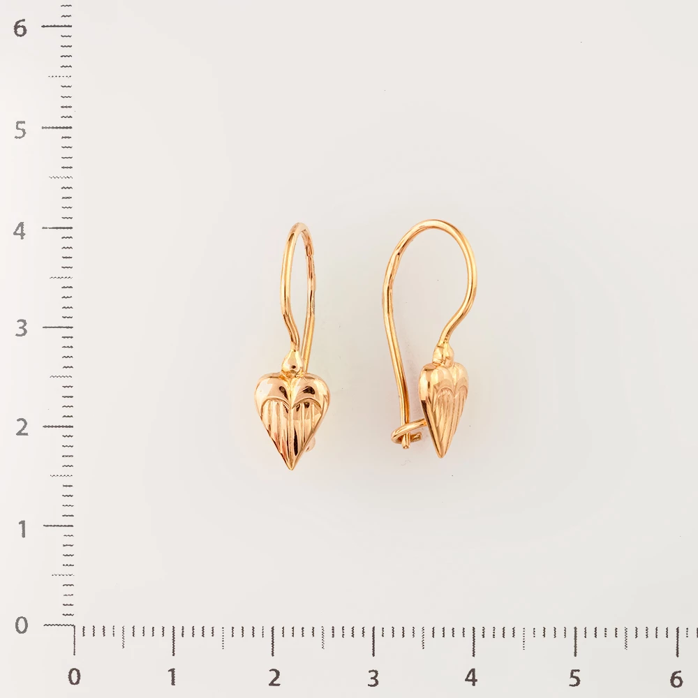 Серьги из красного золота 583 пробы