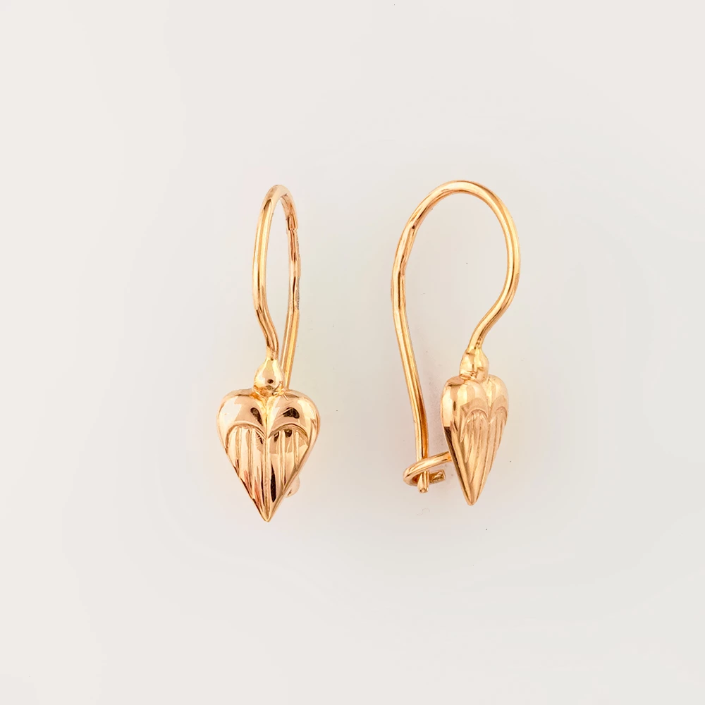 Серьги из красного золота 583 пробы