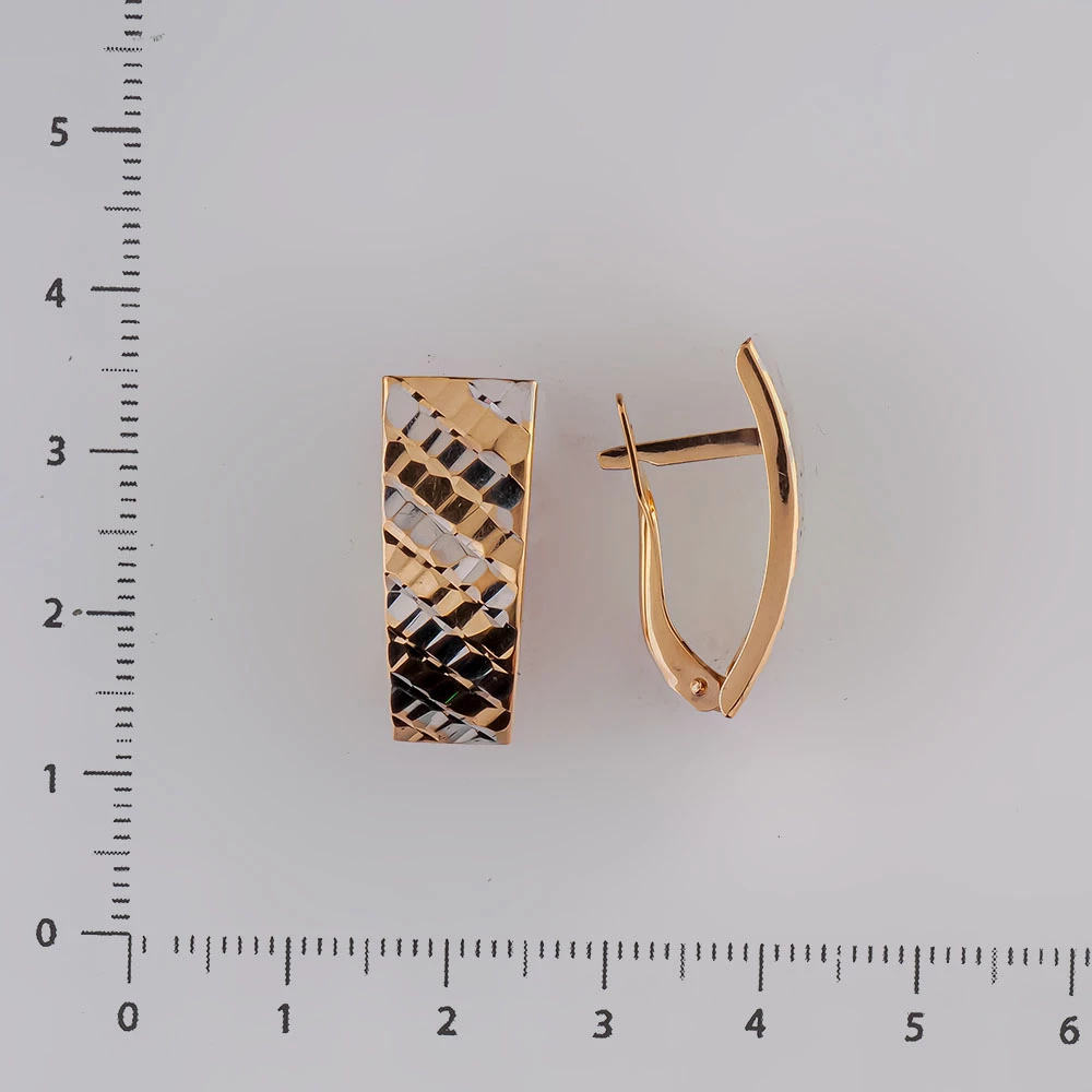 Серьги из красного золота 585 пробы