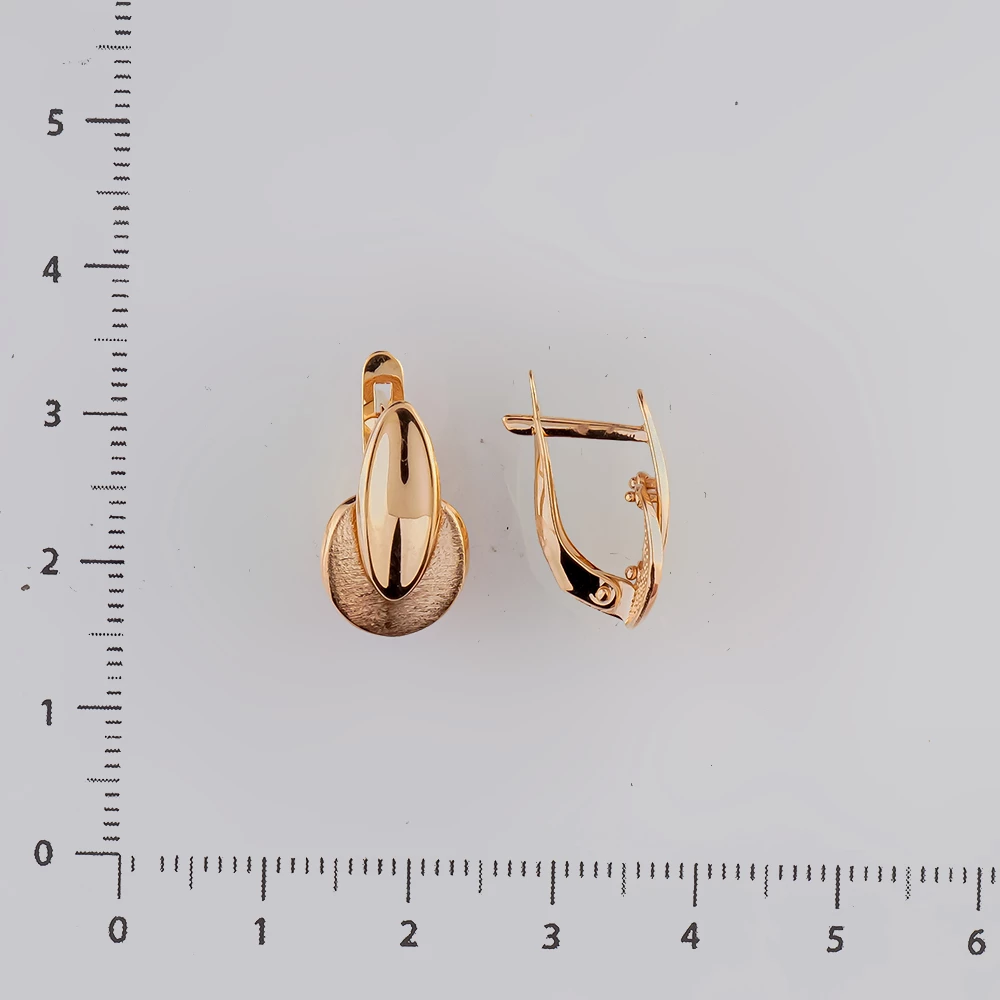 Серьги из красного золота 585 пробы