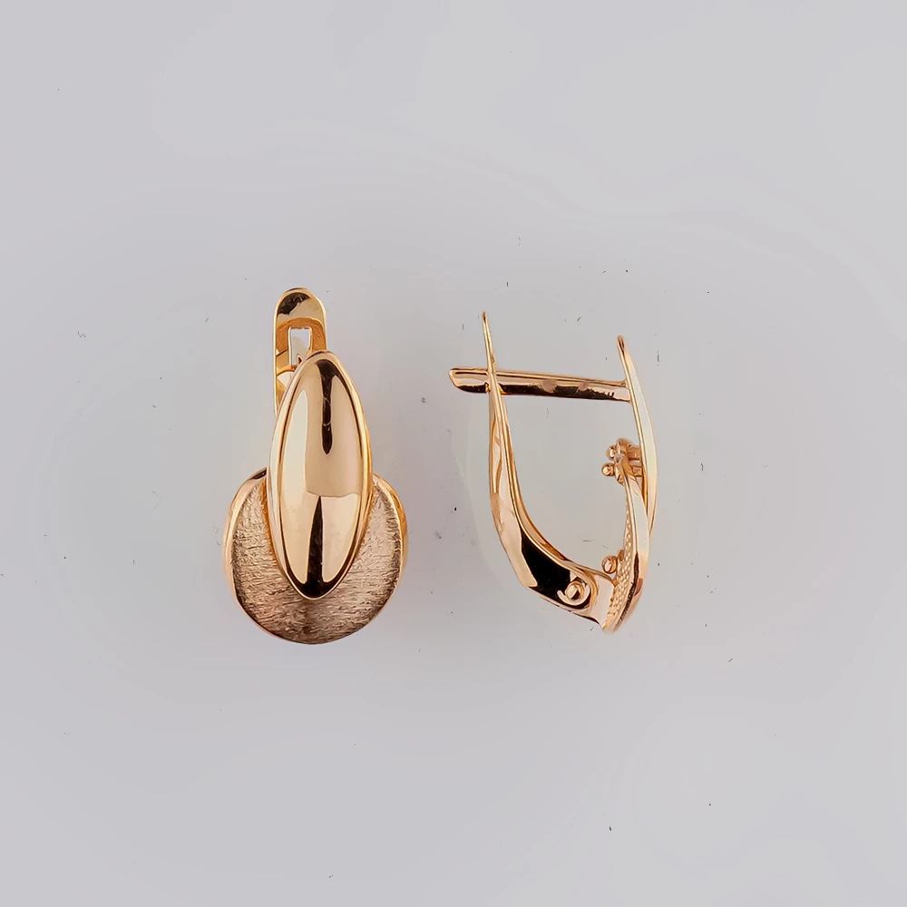 Серьги из красного золота 585 пробы