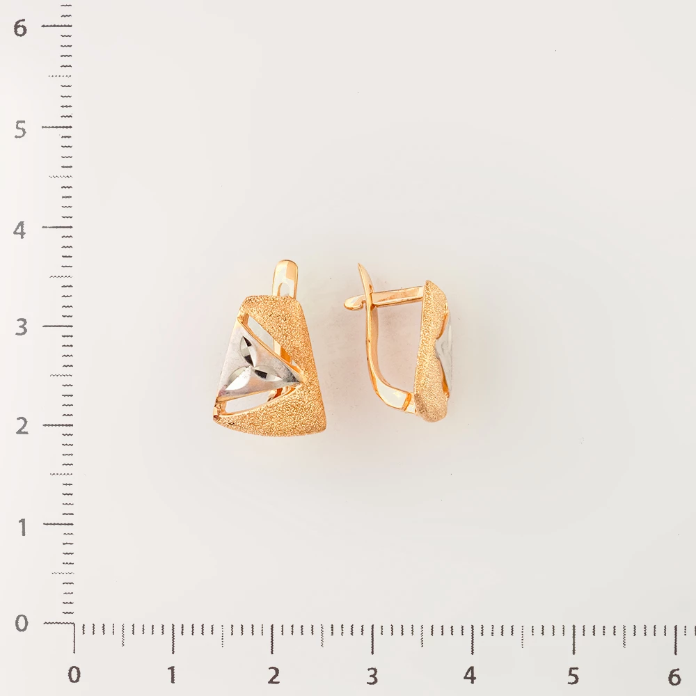 Серьги из красного золота 585 пробы