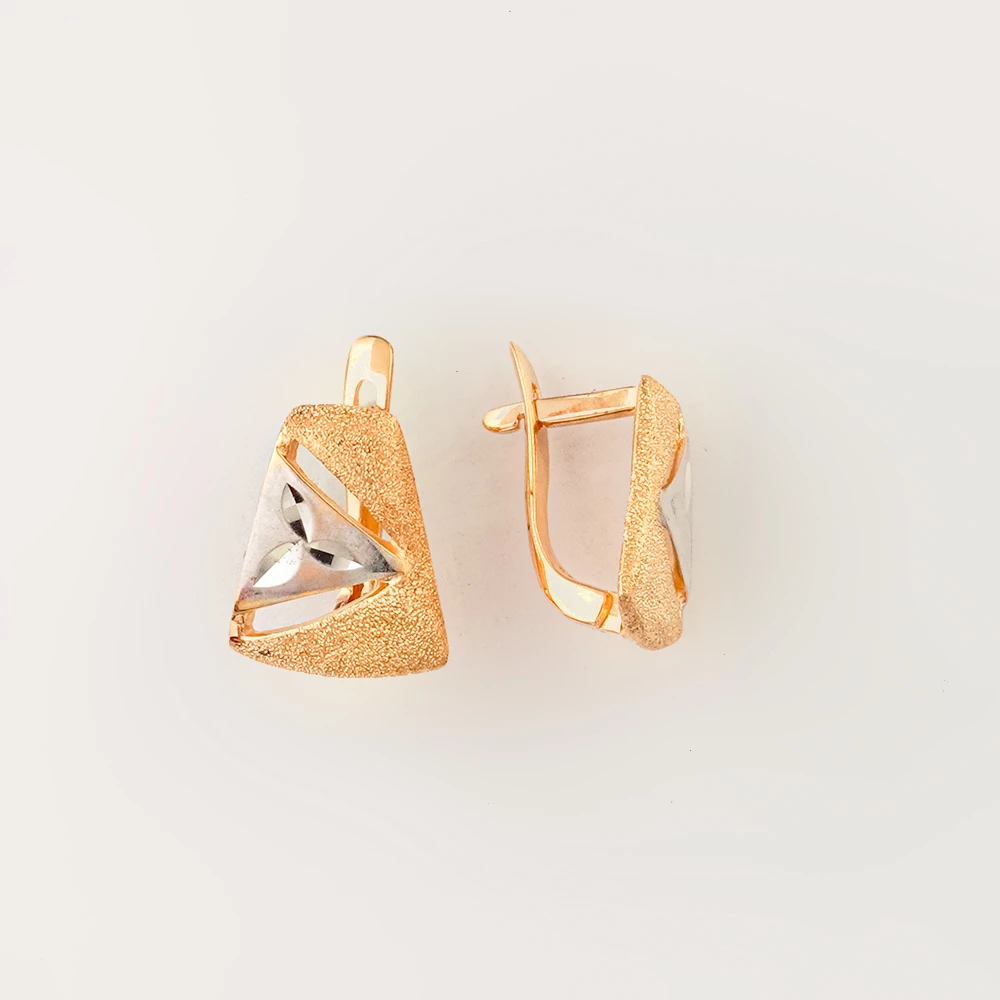 Серьги из красного золота 585 пробы