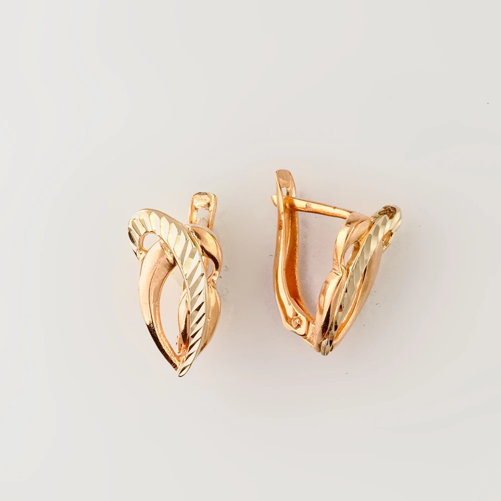 Серьги из красного золота 585 пробы
