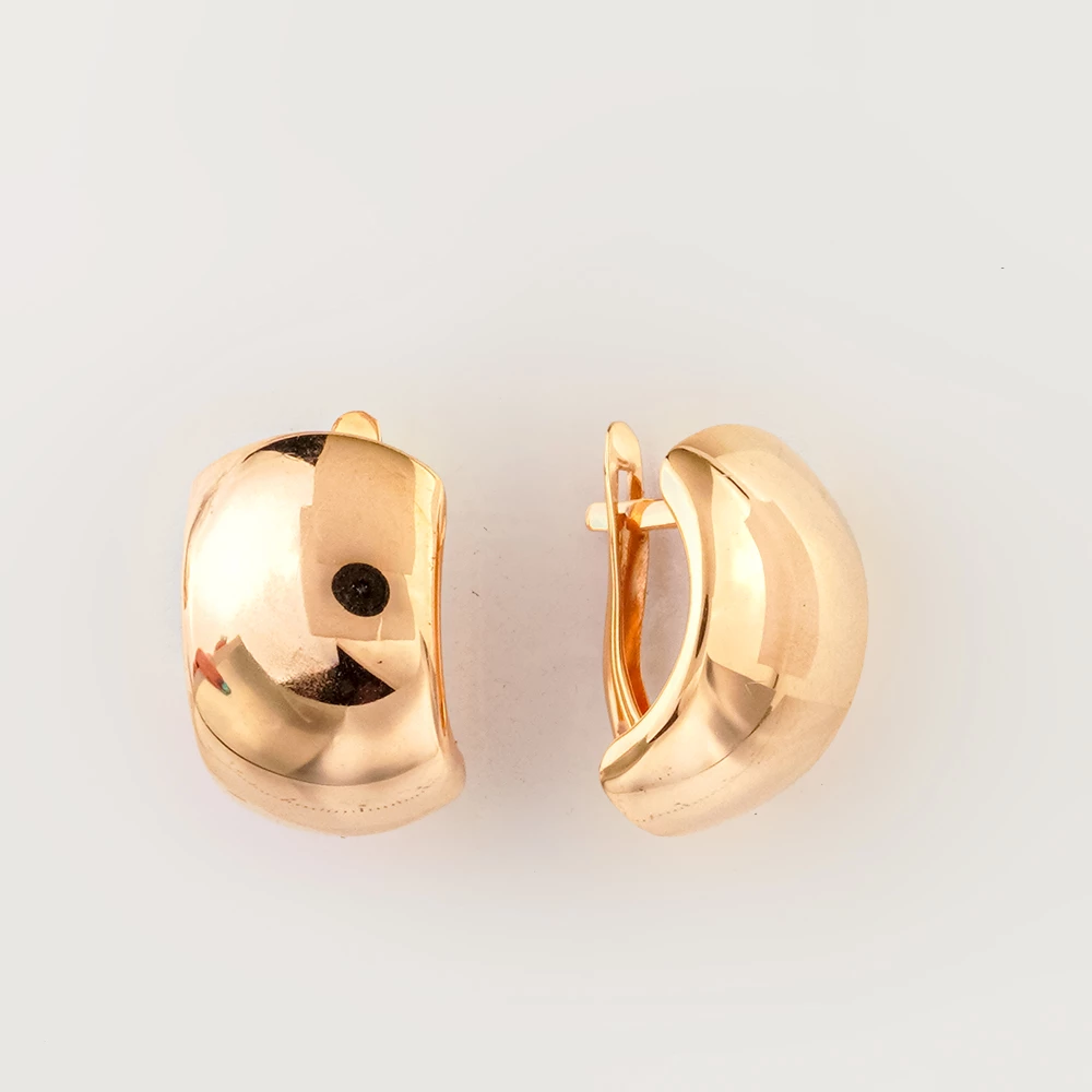 Серьги из красного золота 585 пробы