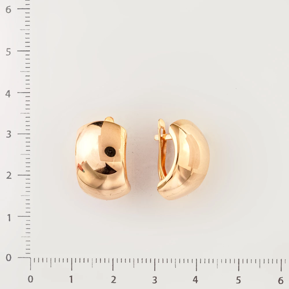 Серьги из красного золота 585 пробы