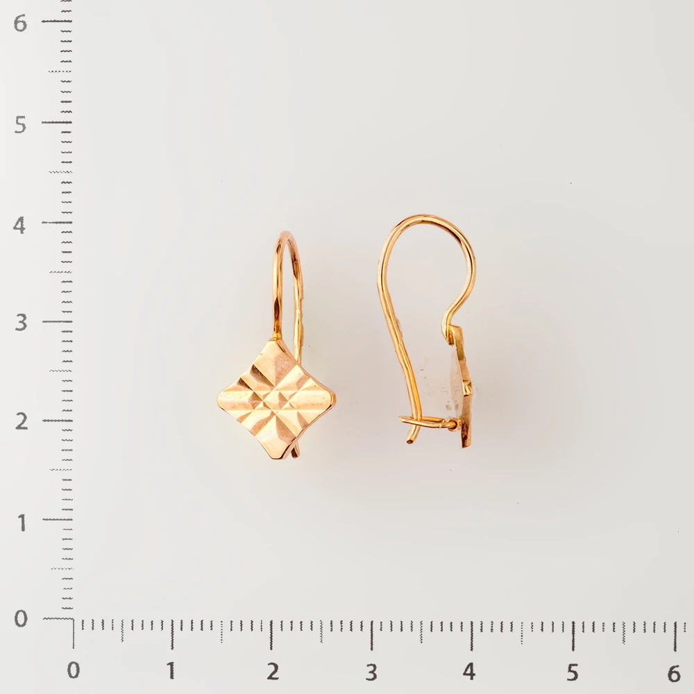 Серьги из красного золота 583 пробы