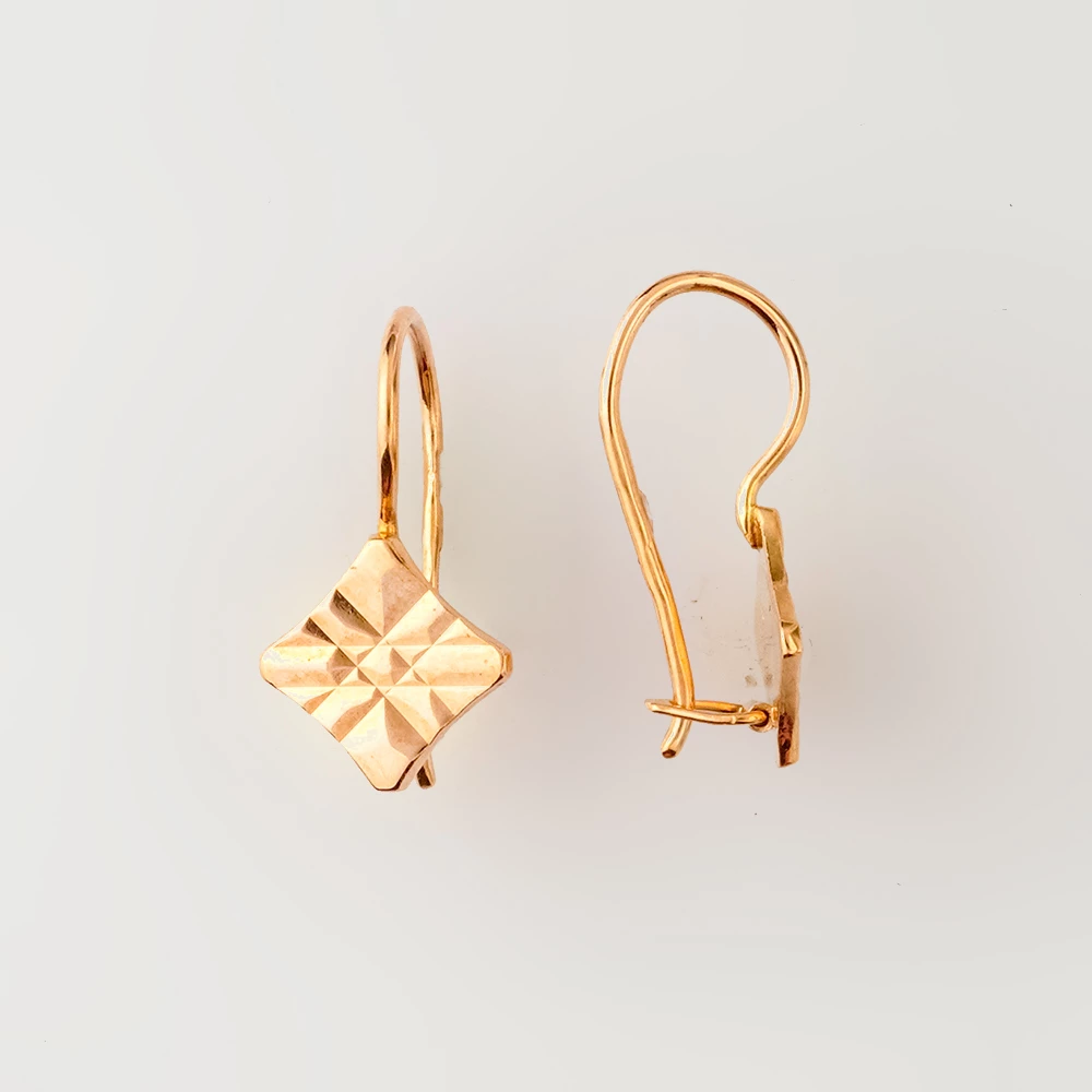 Серьги из красного золота 583 пробы