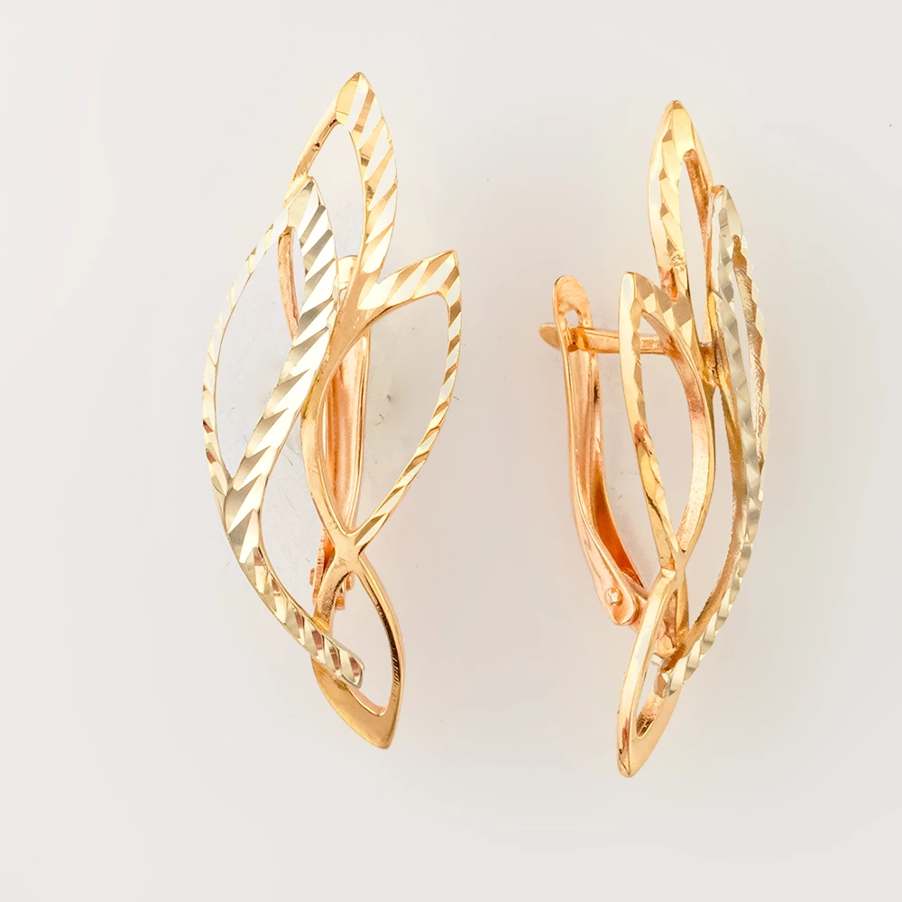Серьги из красного золота 585 пробы