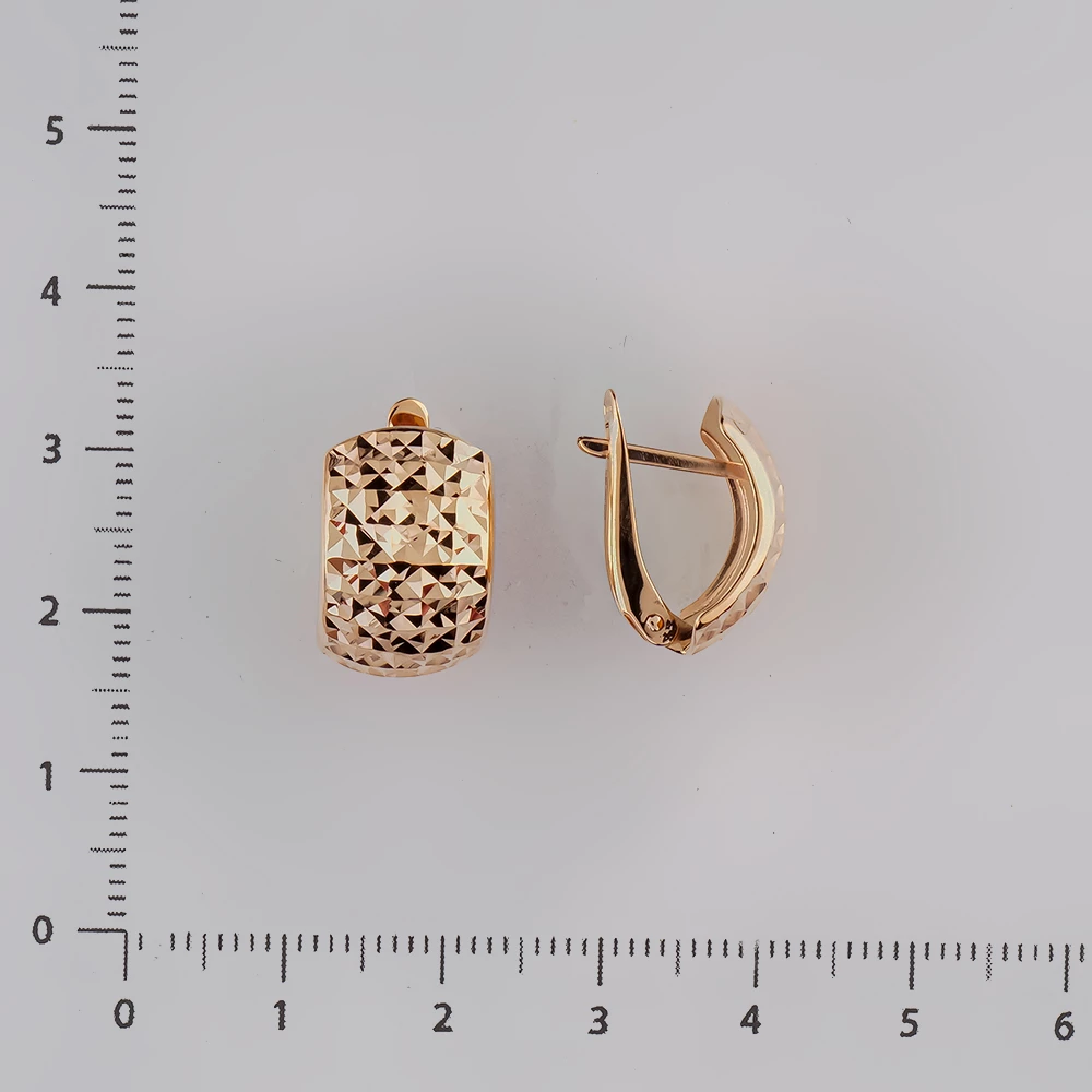 Серьги из красного золота 585 пробы