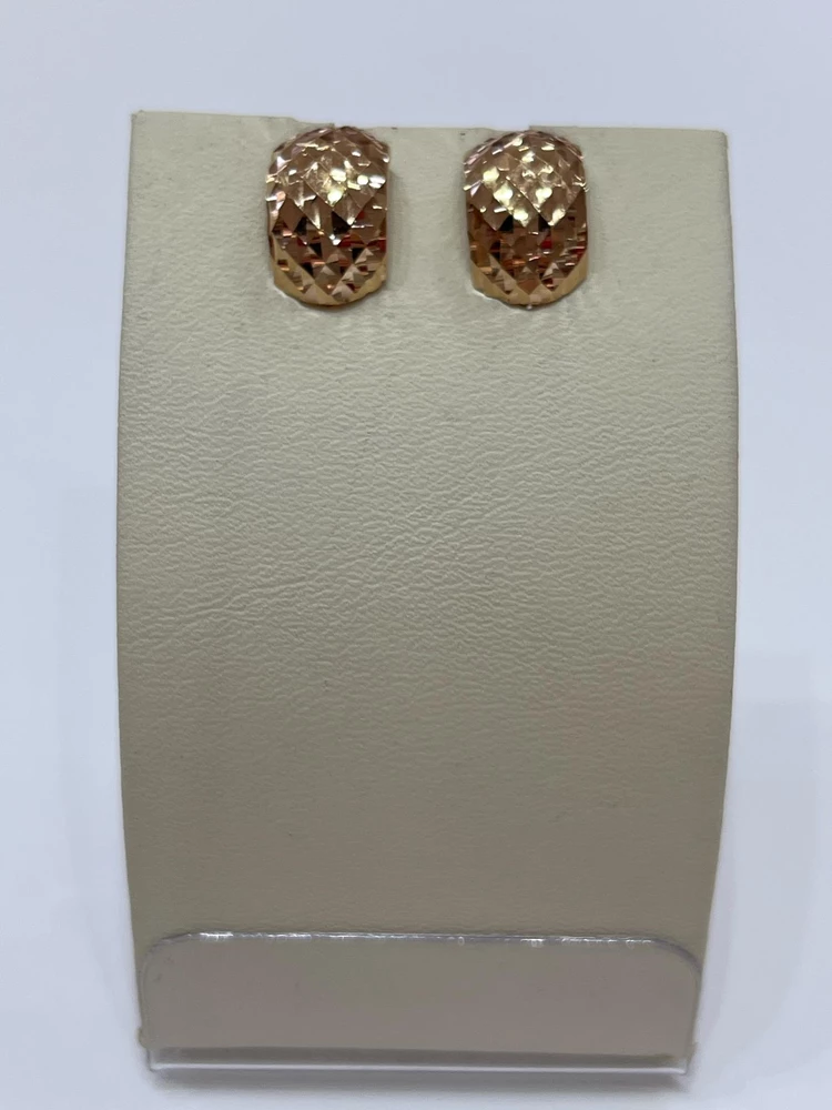 Серьги из красного золота 585 пробы