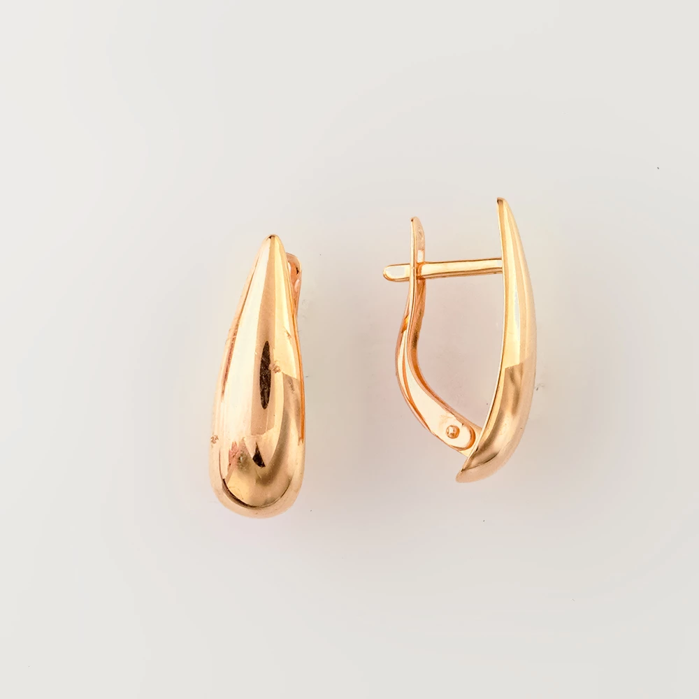 Серьги из красного золота 585 пробы