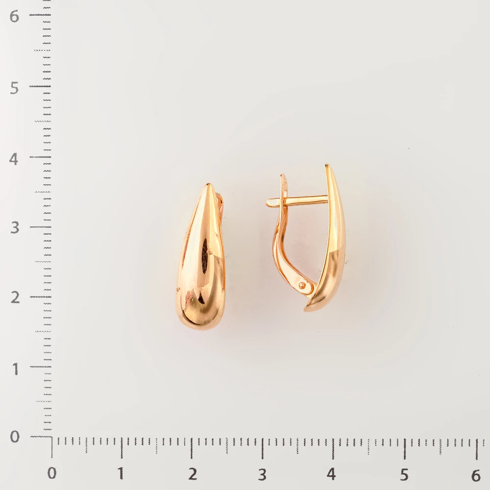 Серьги из красного золота 585 пробы