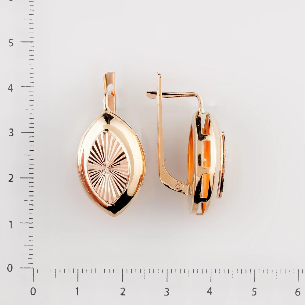 Серьги из красного золота 585 пробы