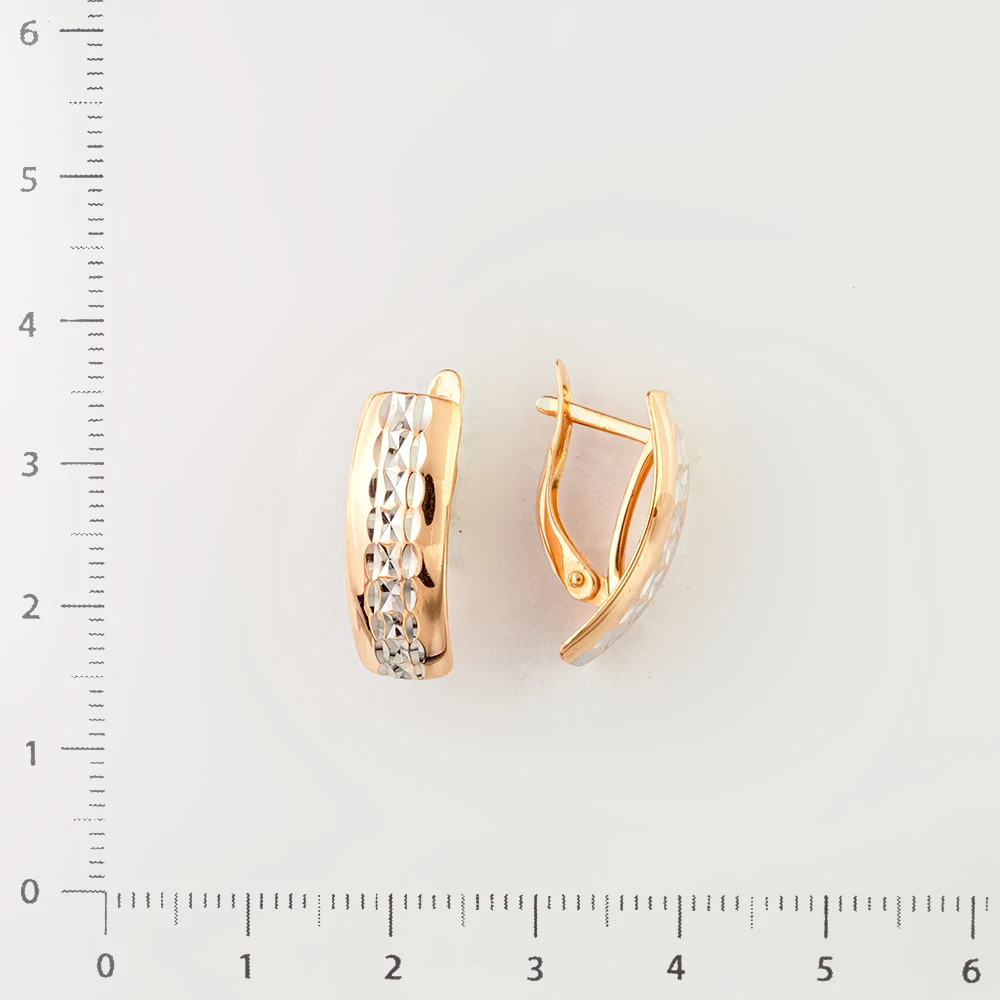 Серьги из красного золота 585 пробы