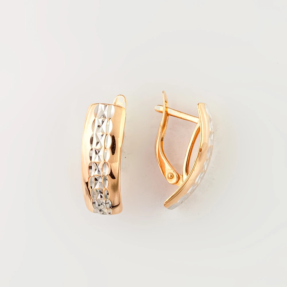 Серьги из красного золота 585 пробы