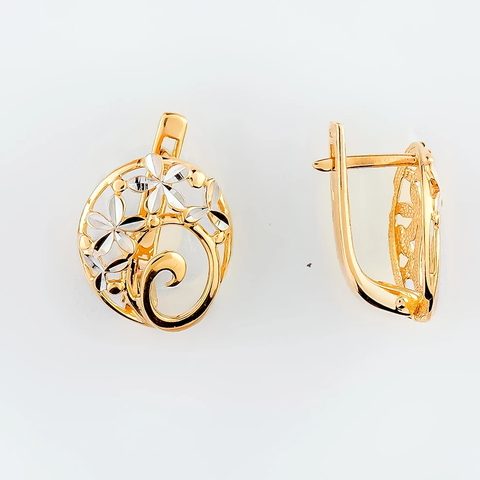 Серьги из красного золота 585 пробы