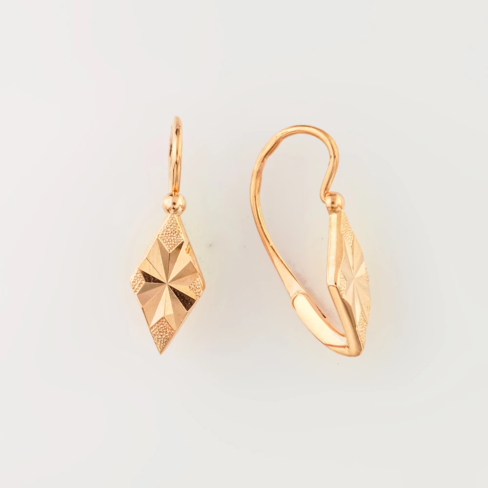 Серьги из красного золота 583 пробы