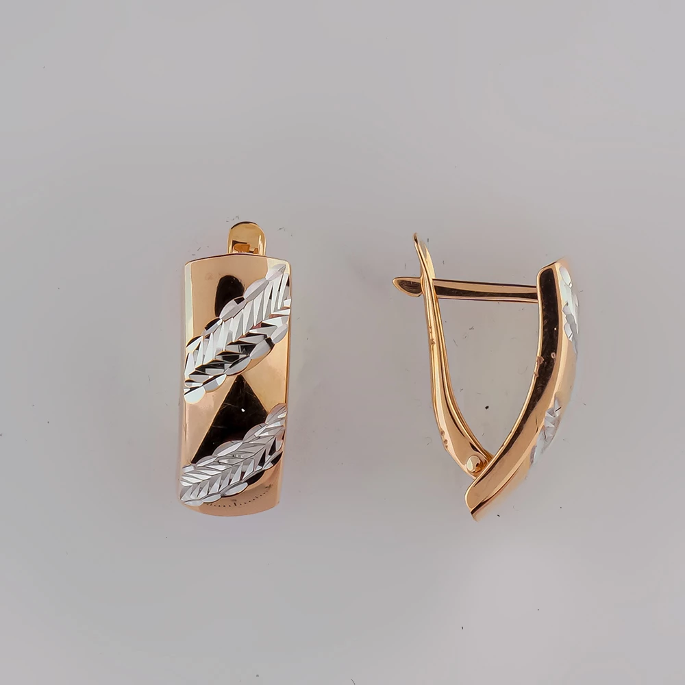 Серьги из красного золота 585 пробы