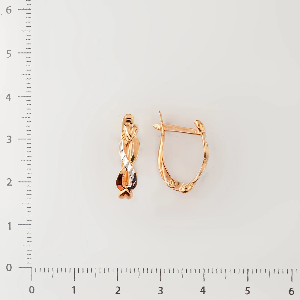 Серьги из красного золота 585 пробы