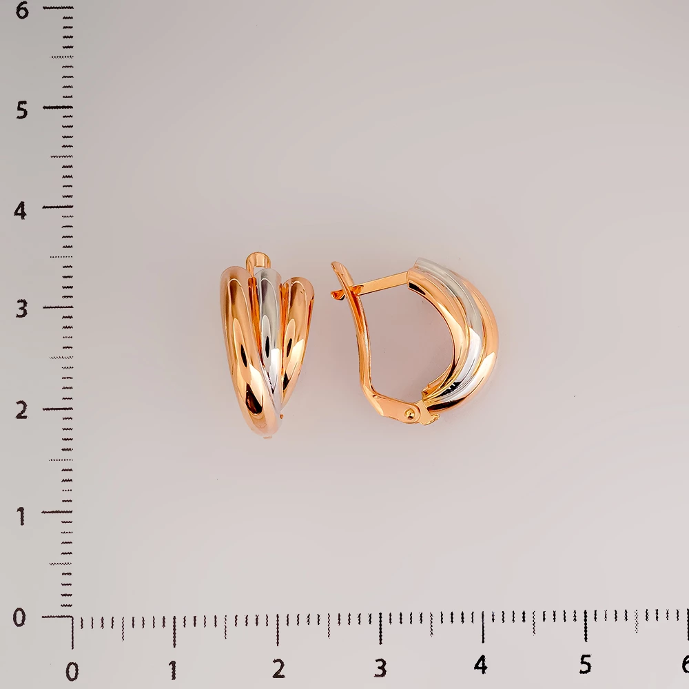Серьги из красного золота 585 пробы