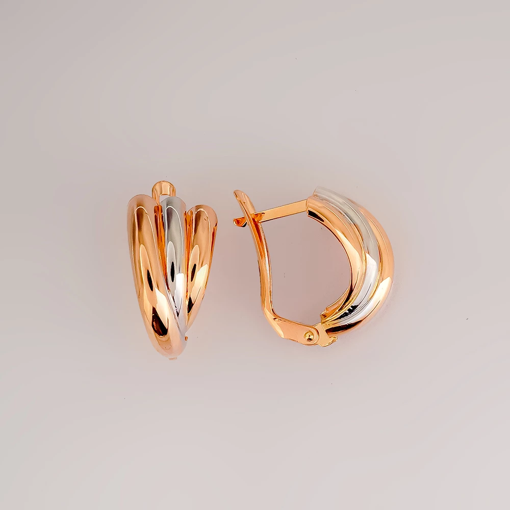 Серьги из красного золота 585 пробы