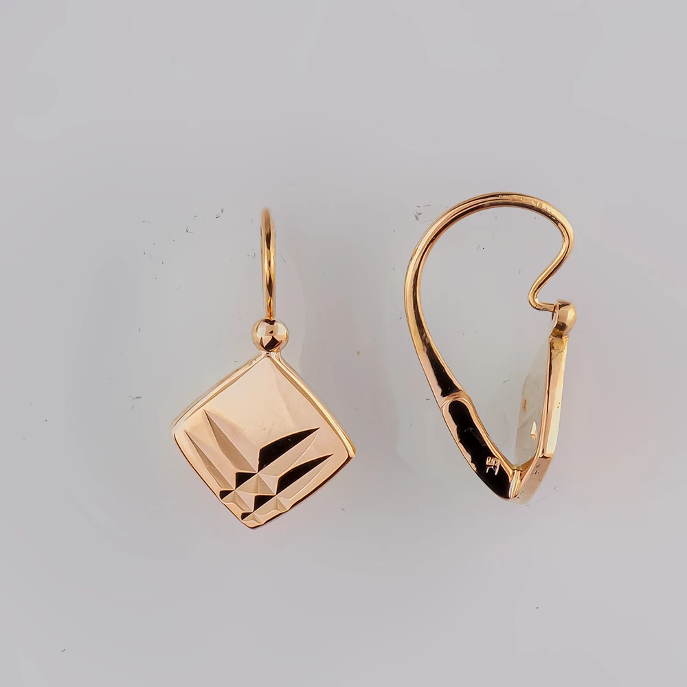Серьги из красного золота 583 пробы