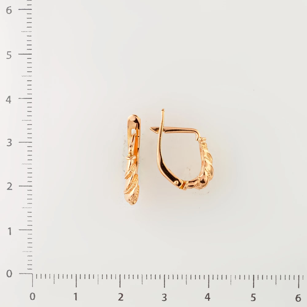 Серьги из красного золота 583 пробы