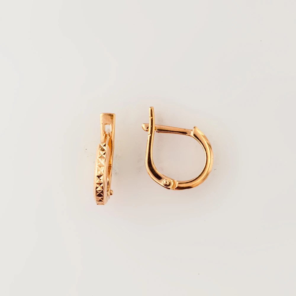 Серьги из красного золота 585 пробы