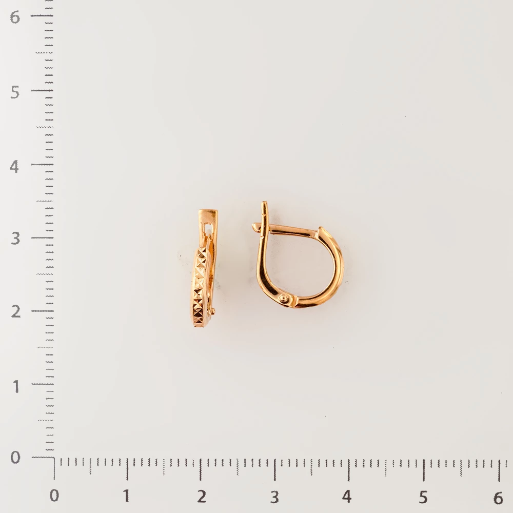 Серьги из красного золота 585 пробы