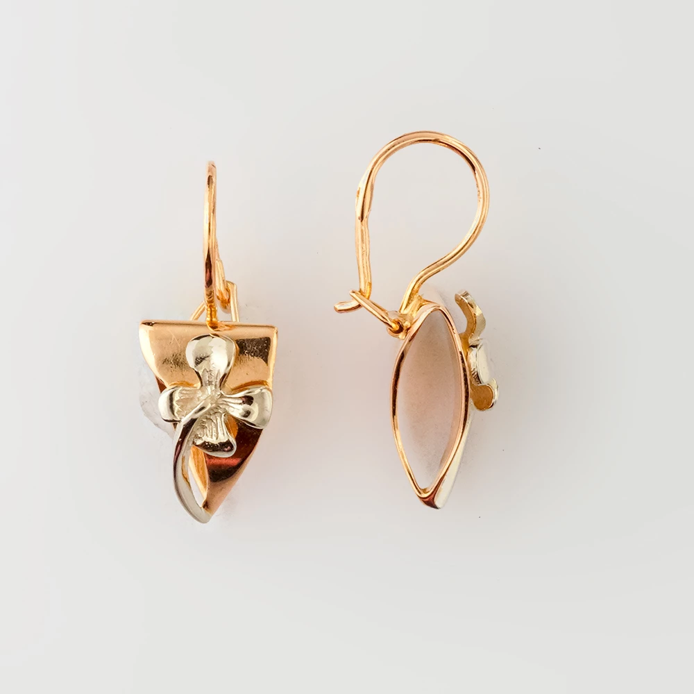 Серьги из красного золота 585 пробы