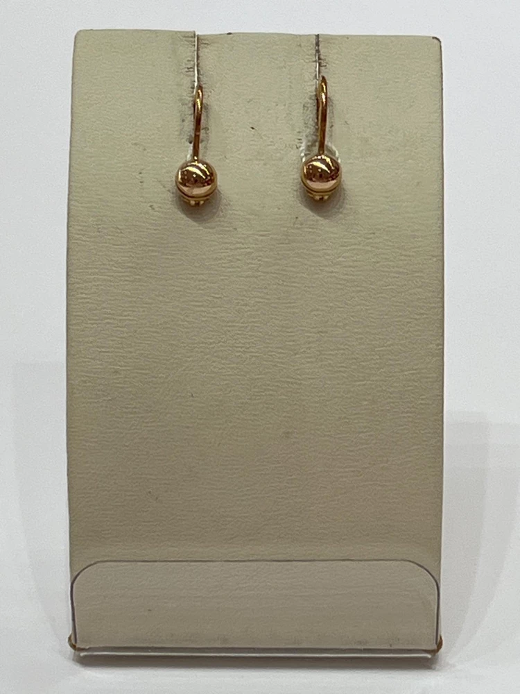 Серьги из красного золота 585 пробы