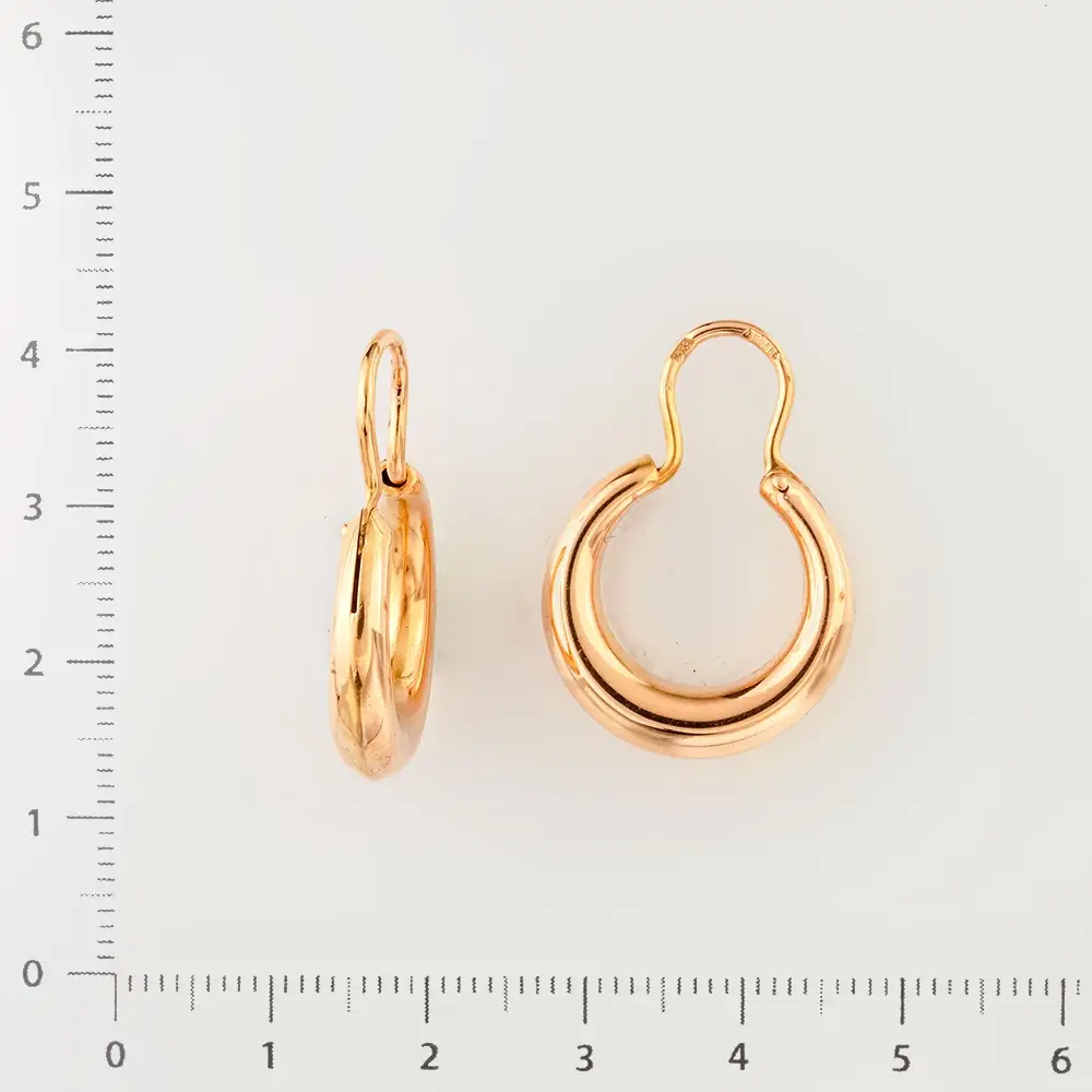 Серьги из красного золота 585 пробы