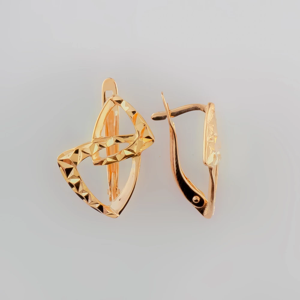 Серьги из красного золота 585 пробы