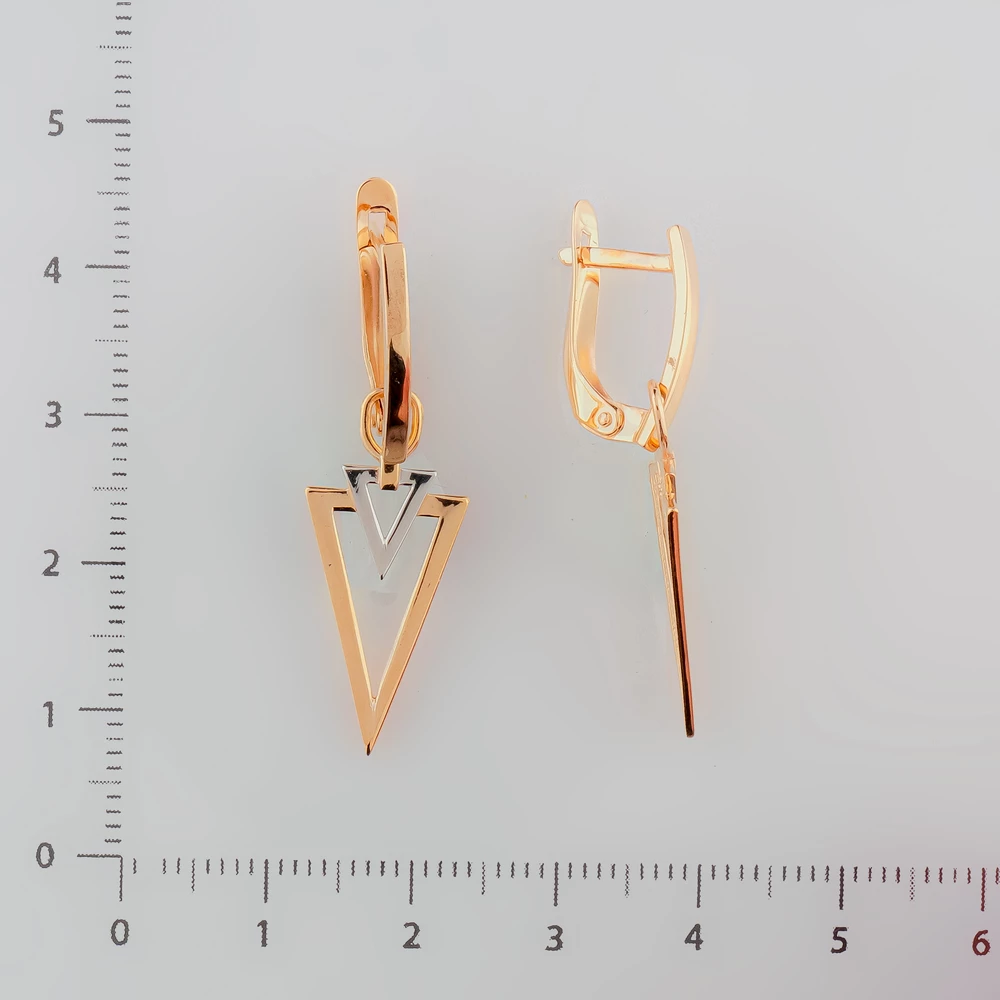 Серьги из красного золота 585 пробы