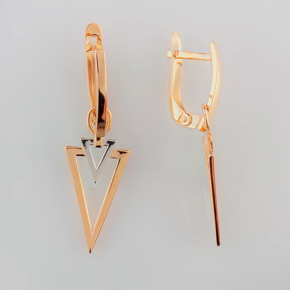 Серьги из красного золота 585 пробы