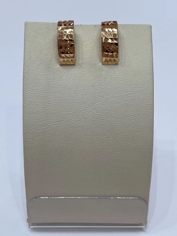 Серьги из желтого золота 585 пробы