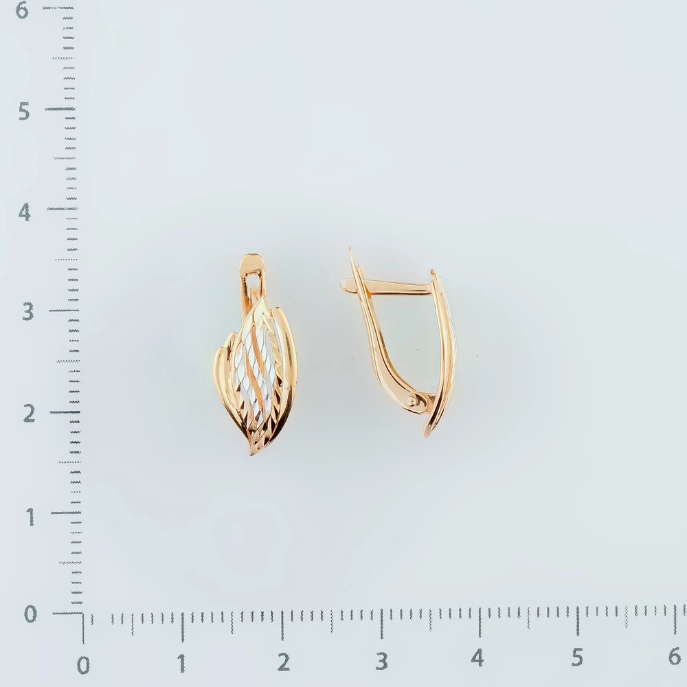 Серьги из красного золота 585 пробы