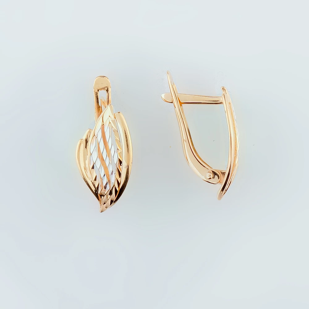 Серьги из красного золота 585 пробы