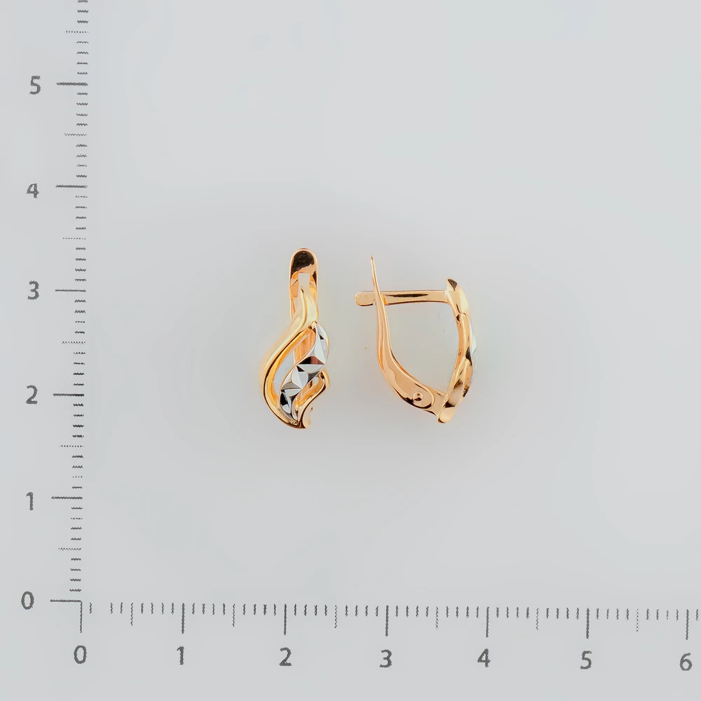 Серьги из красного золота 585 пробы