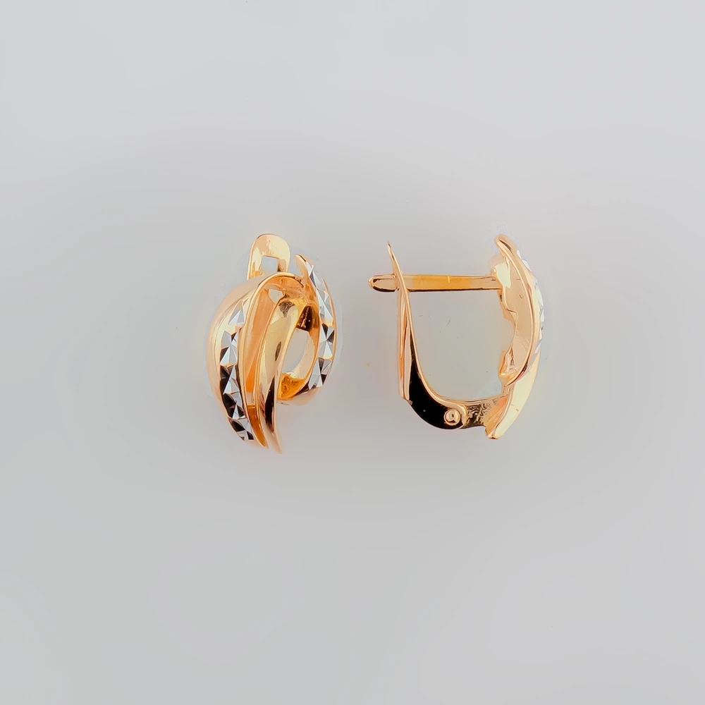 Серьги из красного золота 585 пробы