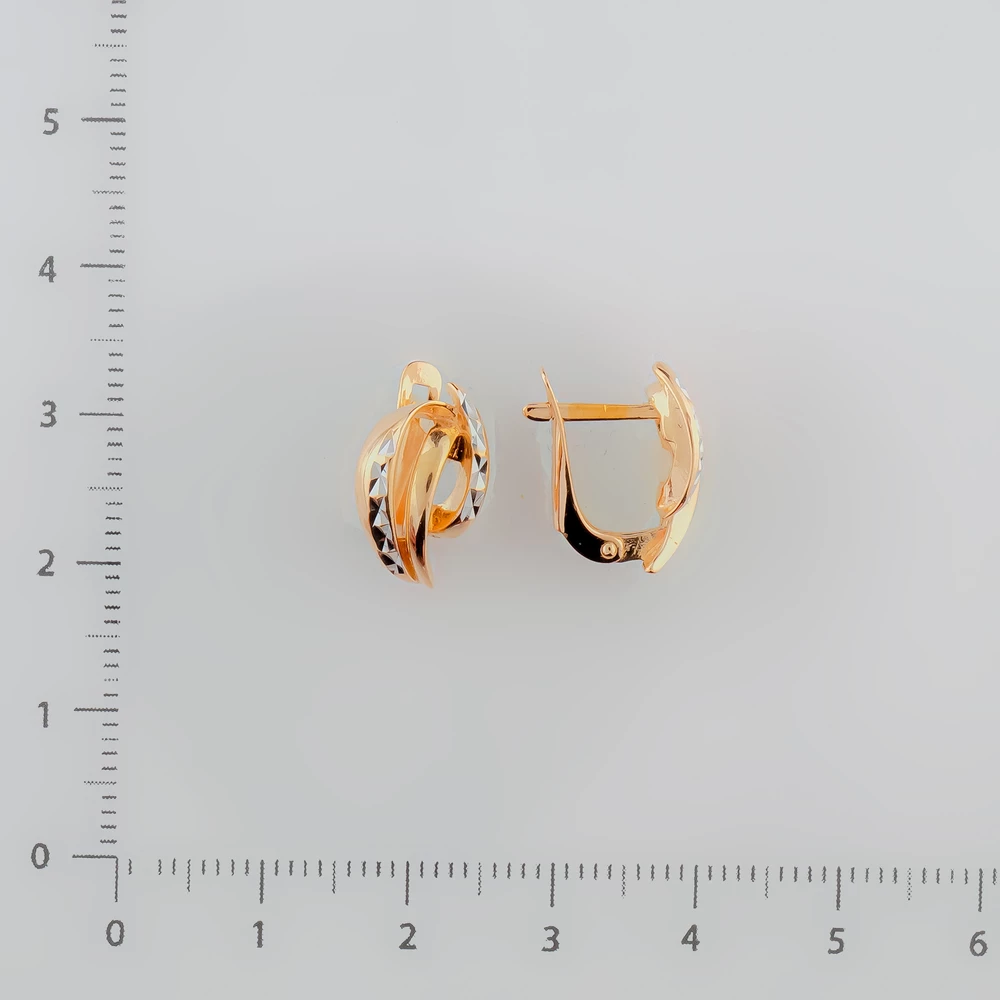Серьги из красного золота 585 пробы