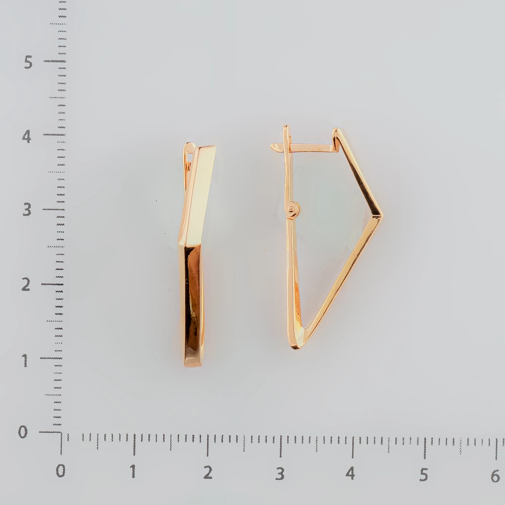 Серьги из красного золота 585 пробы