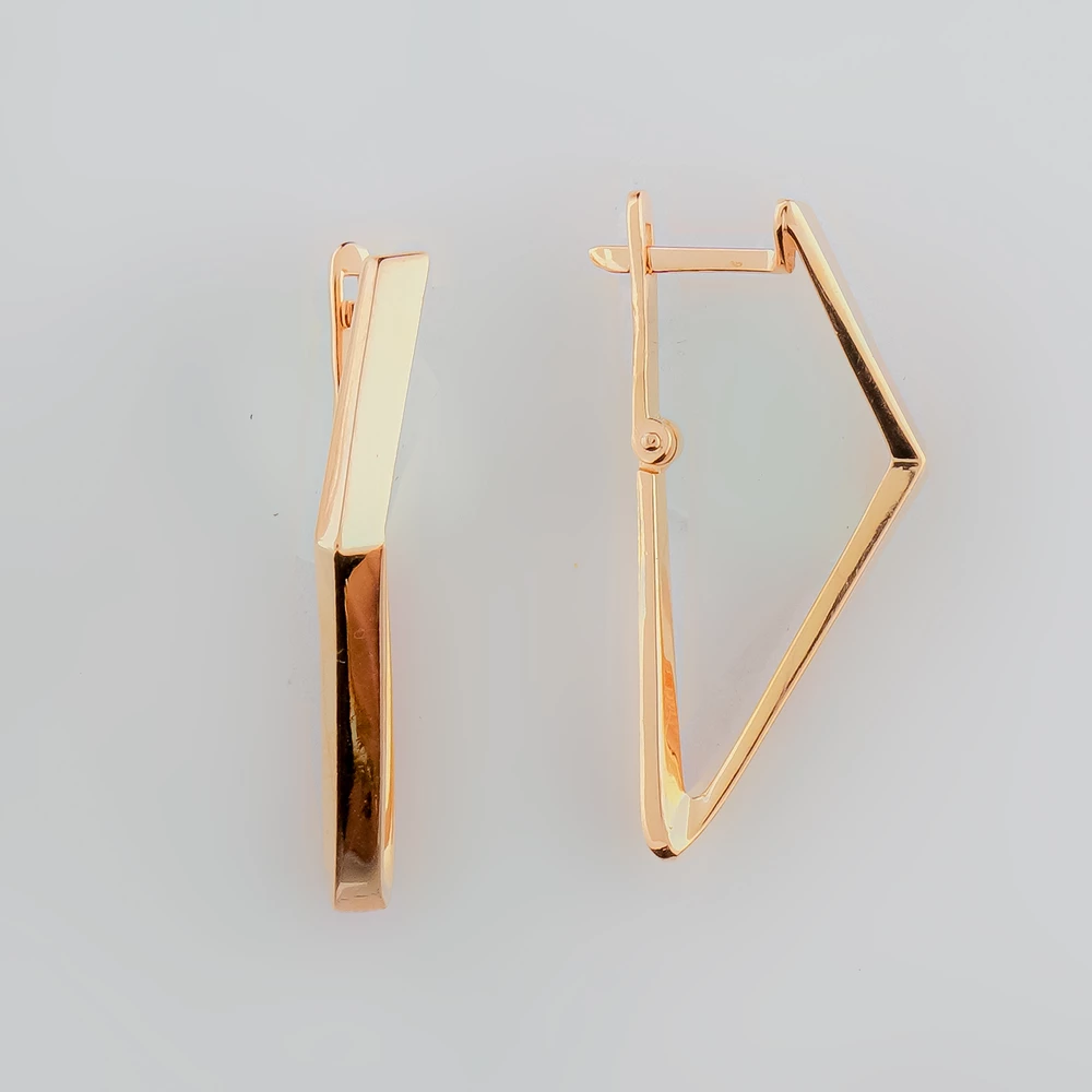 Серьги из красного золота 585 пробы