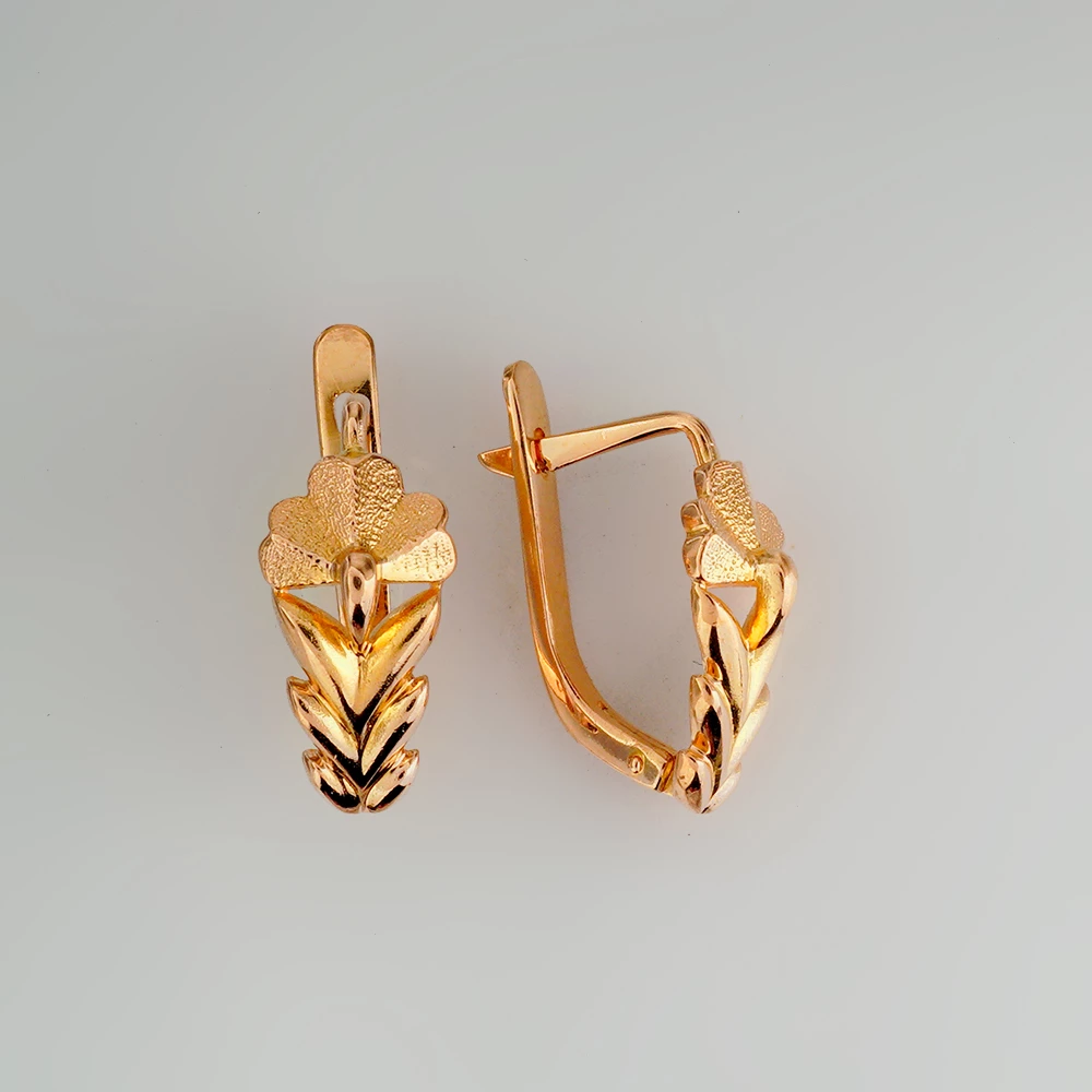 Серьги из красного золота 583 пробы