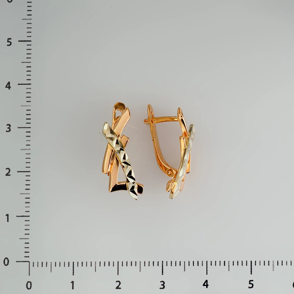 Серьги из красного золота 585 пробы