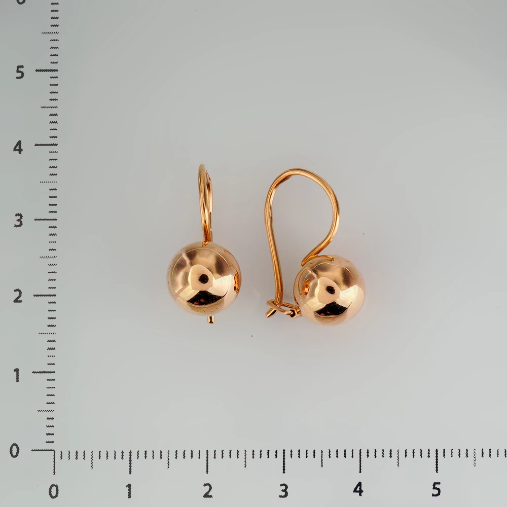 Серьги из красного золота 583 пробы