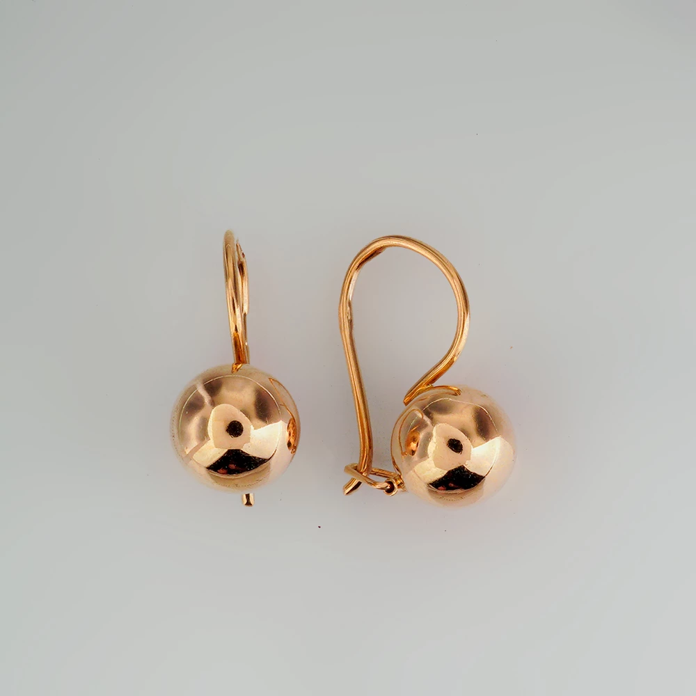 Серьги из красного золота 583 пробы