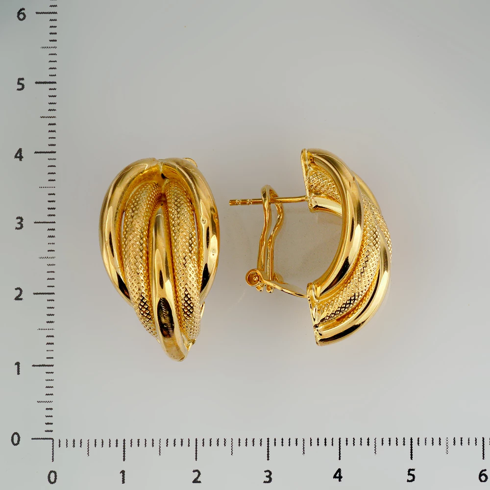 Серьги из желтого золота 585 пробы