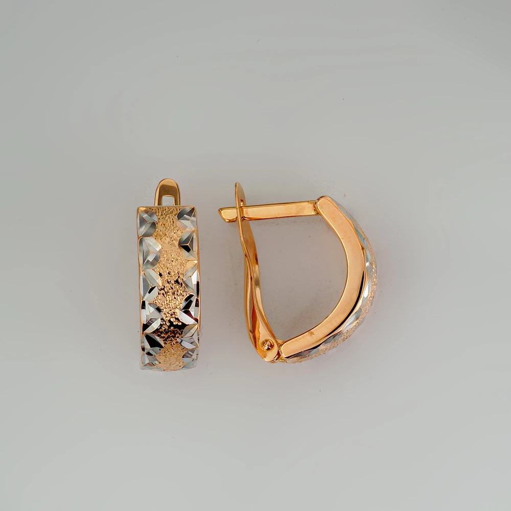 Серьги из красного золота 585 пробы